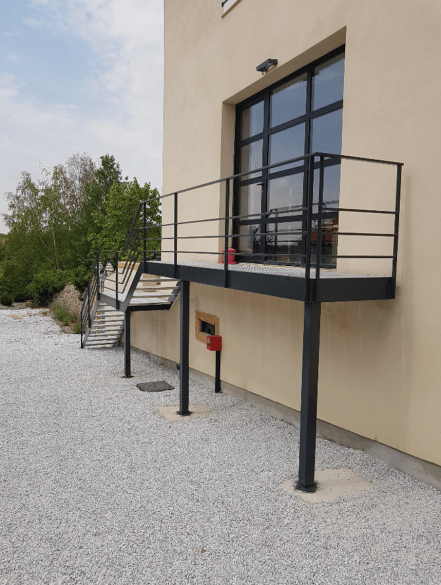 Extension de terrasse en métal à Metz
